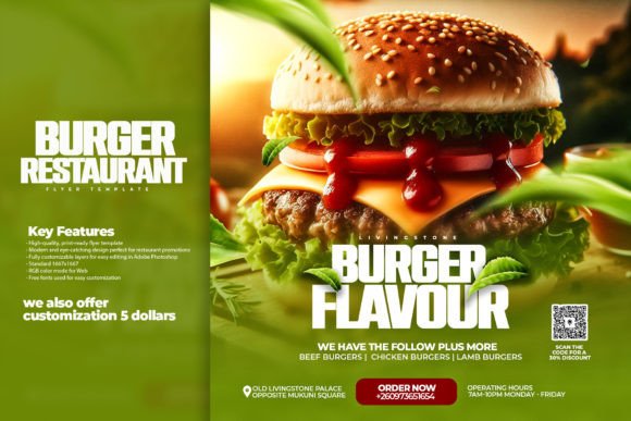 Download Burger Restaurant Flyer Template - Restaurant Collection