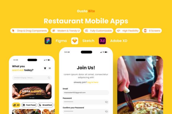 Download GustoBite - Restaurant Mobile App - Restaurant Collection