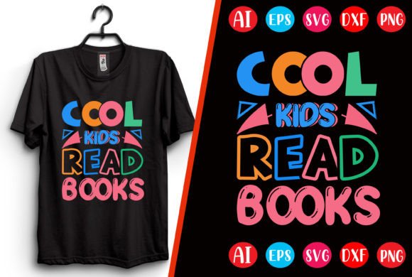 Download Cool Kids Read Books T-shirt Design - Shirt Collection