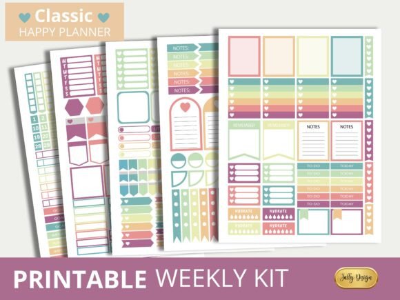 Download Soft Classic Happy Planner Stickers - Soft Collection
